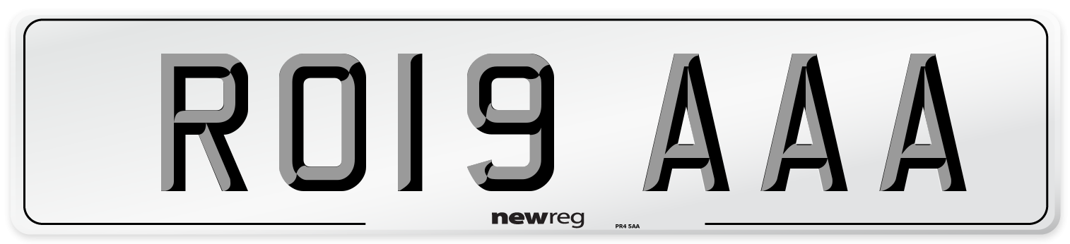 RO19 AAA Number Plate from New Reg